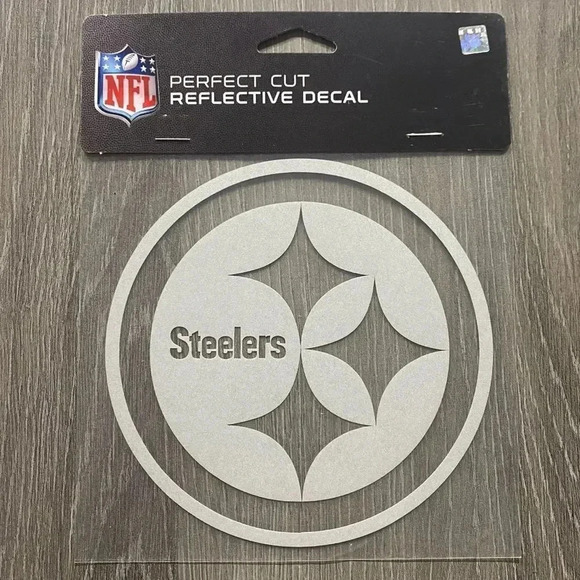Pittsburgh Steelers NFL 6x6 Reflective Car Window Decal 🏈 - Picture 1 of 2
